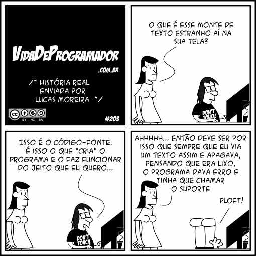 tirinha vida de programador